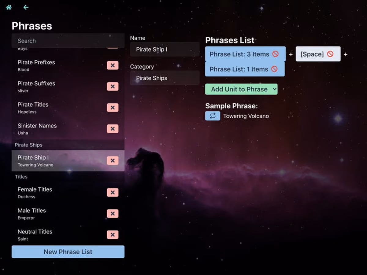 Phrase Config