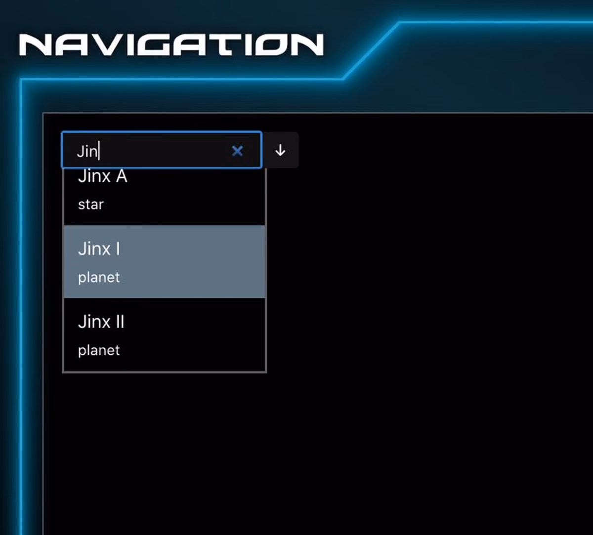 Search input field